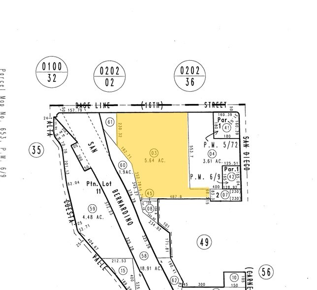 8643-8655 Baseline Rd, Rancho Cucamonga, CA for sale - Plat Map - Image 3 of 3