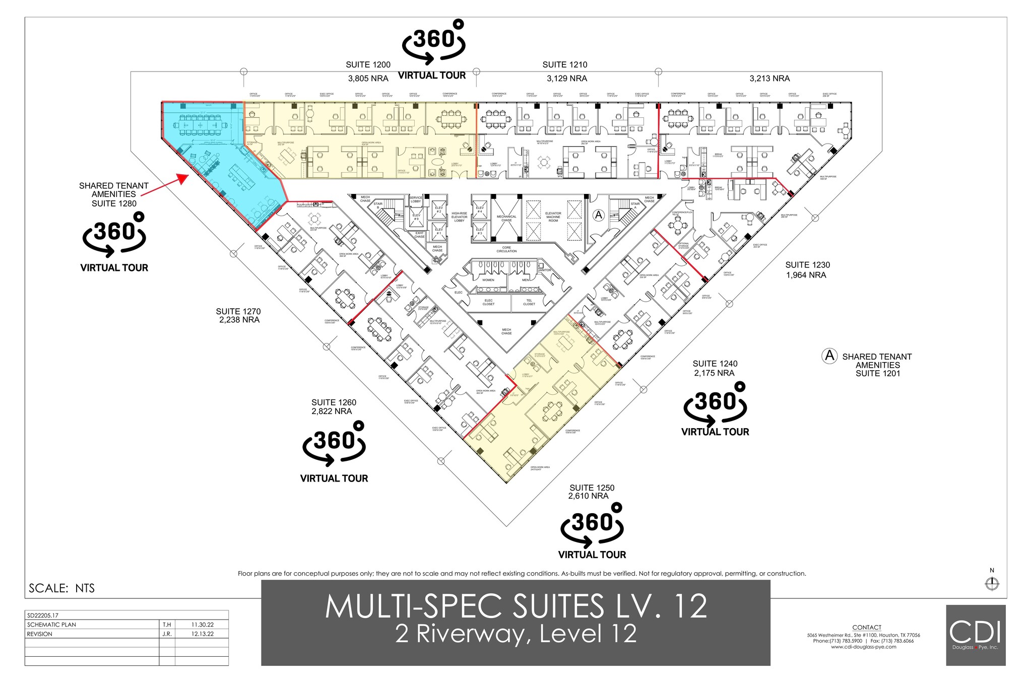 2 Riverway, Houston, TX for lease Floor Plan- Image 1 of 1