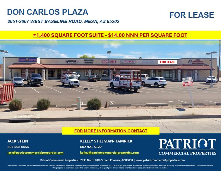 2651-2667 W Baseline Rd, Mesa, AZ for lease - Building Photo - Image 1 of 6