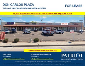 More details for 2651-2667 W Baseline Rd, Mesa, AZ - Retail for Lease