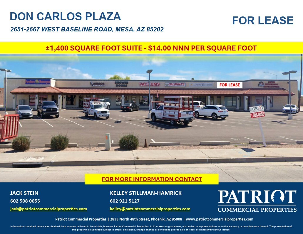 2651-2667 W Baseline Rd, Mesa, AZ for lease Building Photo- Image 1 of 7