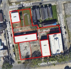 120 N Roman St, New Orleans, LA - aerial  map view