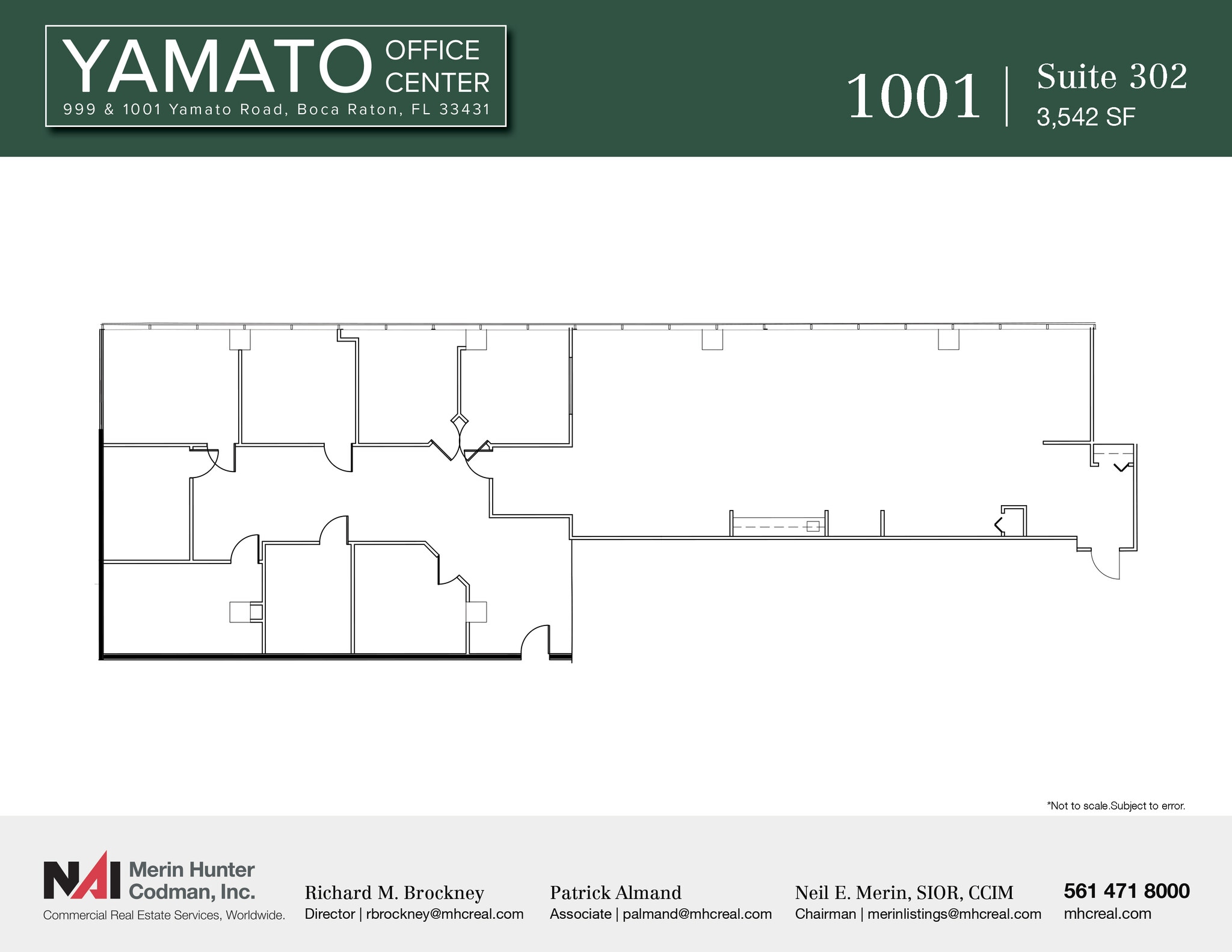 999-1001 W Yamato Rd, Boca Raton, FL for lease Floor Plan- Image 1 of 2