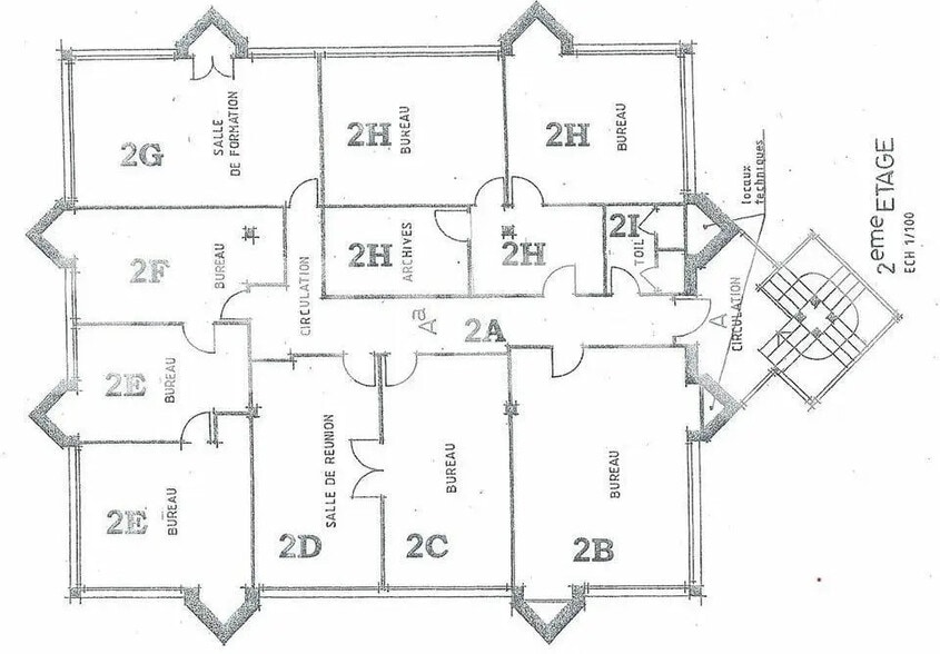 Office in Reims for lease - Floor Plan - Image 2 of 2