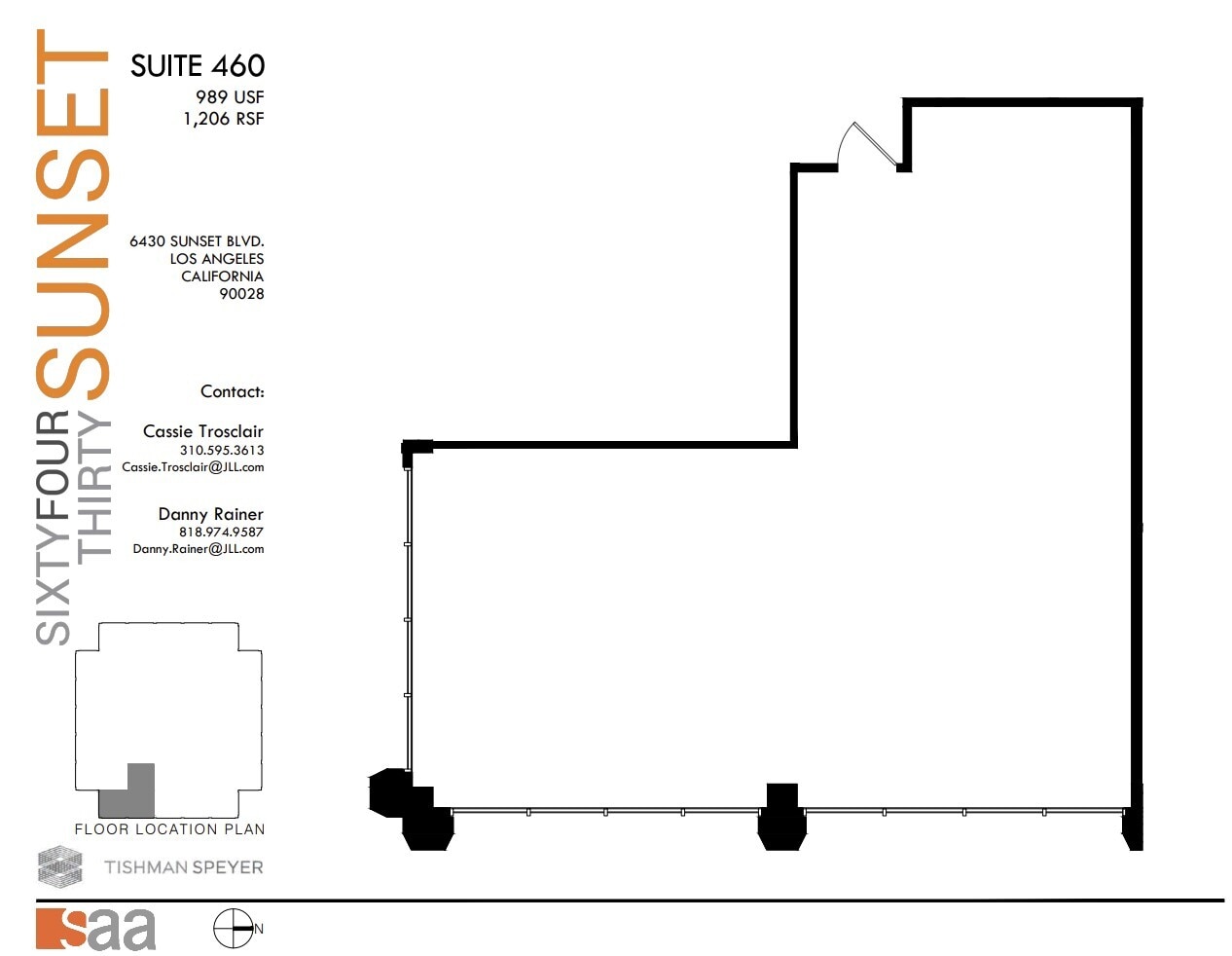 6430 W Sunset Blvd, Los Angeles, CA for lease Floor Plan- Image 1 of 1