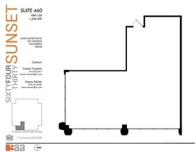 6430 W Sunset Blvd, Los Angeles, CA for lease Floor Plan- Image 1 of 1