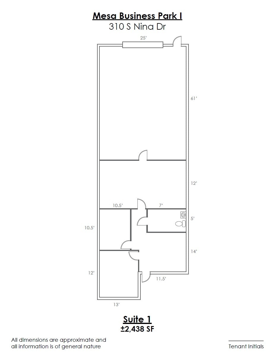 325 S Westwood St, Mesa, AZ for lease Floor Plan- Image 1 of 1