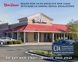 BOB EVANS (CORPORATE GUARANTY)– JACKSON, OHIO - NNN Property