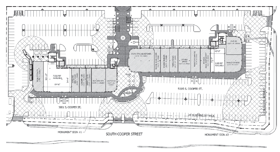 5001-5005 S Cooper St, Arlington, TX for lease - Site Plan - Image 2 of 15