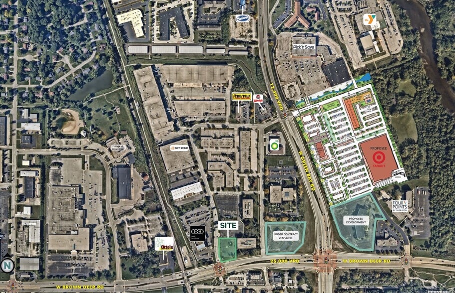 4300 W Brown Deer Rd, Brown Deer, WI for lease - Aerial - Image 2 of 4