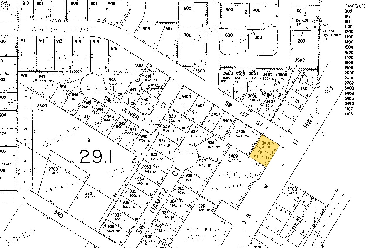 110 SW 99 Hwy W, Dundee, OR for sale Plat Map- Image 1 of 1