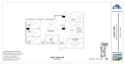 12400 Coit Rd, Dallas, TX for lease Floor Plan- Image 2 of 2