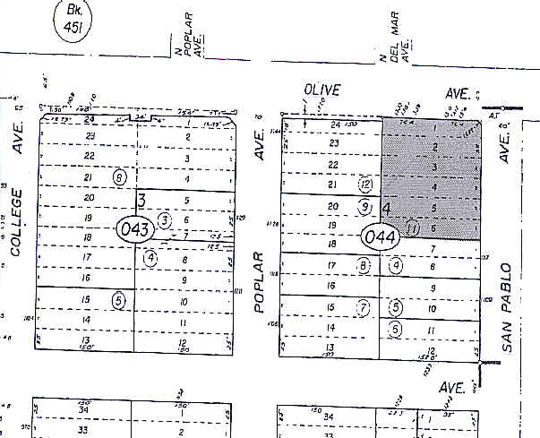 1302-1316 E Olive Ave, Fresno, CA for sale - Plat Map - Image 1 of 1