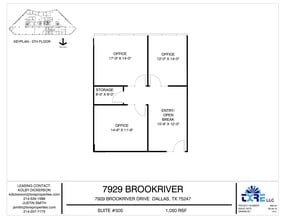 7929 Brookriver Dr, Dallas, TX for lease Floor Plan- Image 1 of 1