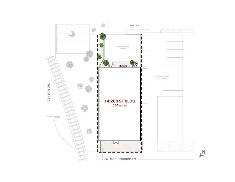 2728 Mockingbird Ln, Dallas, TX for lease - Site Plan - Image 1 of 7