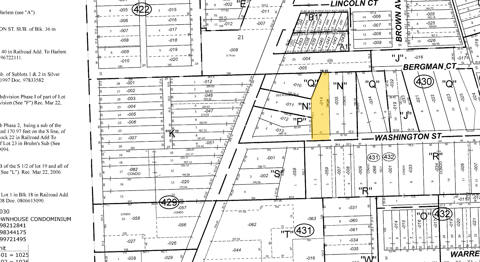 7457 Washington St, Forest Park, IL for sale Plat Map- Image 1 of 1