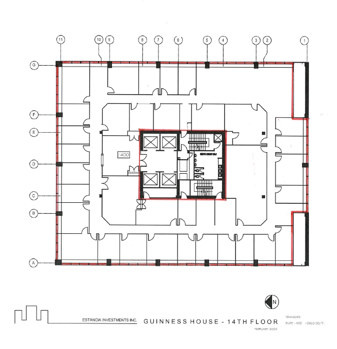 727 7th Ave SW, Calgary, AB for lease Floor Plan- Image 1 of 1