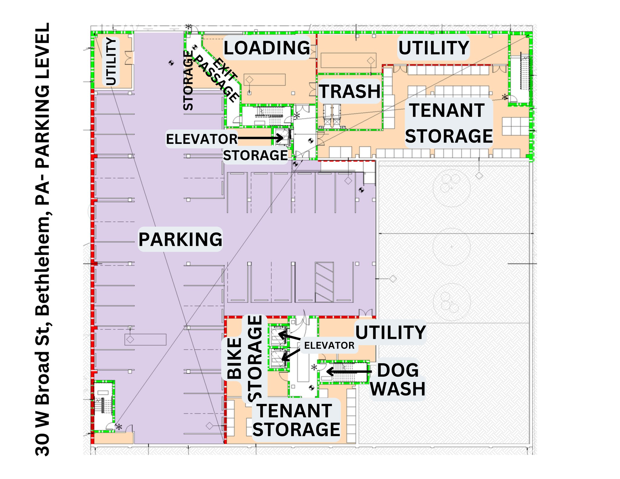 30 W Broad St, Bethlehem, PA for lease Site Plan- Image 1 of 2