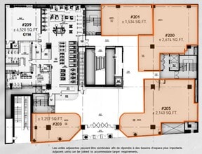 2001 Boul Robert-Bourassa, Montréal, QC for lease Floor Plan- Image 1 of 1