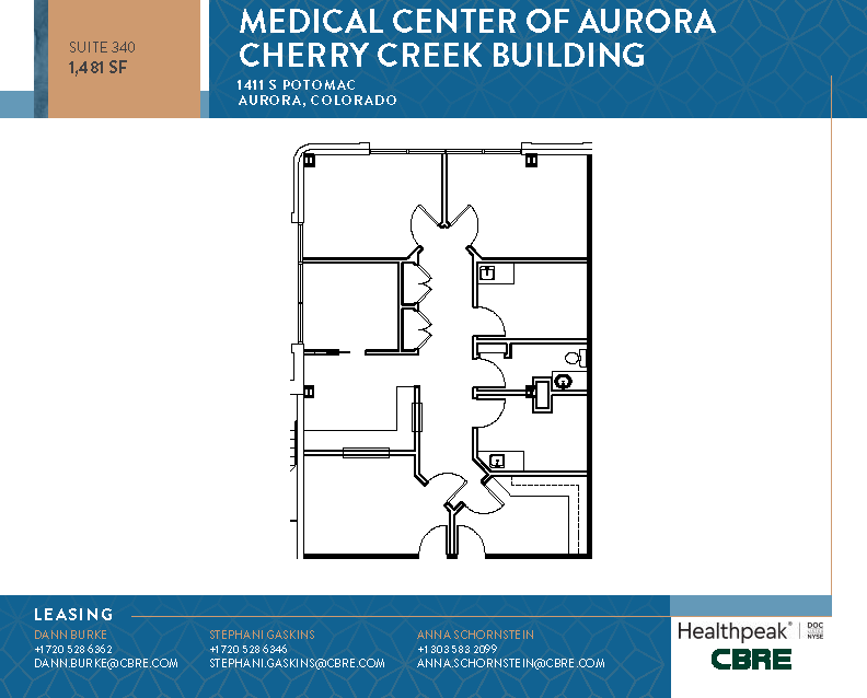 1411 S Potomac St, Aurora, CO for lease Floor Plan- Image 1 of 1