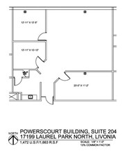 17199 N Laurel Park Dr, Livonia, MI for lease Floor Plan- Image 1 of 1