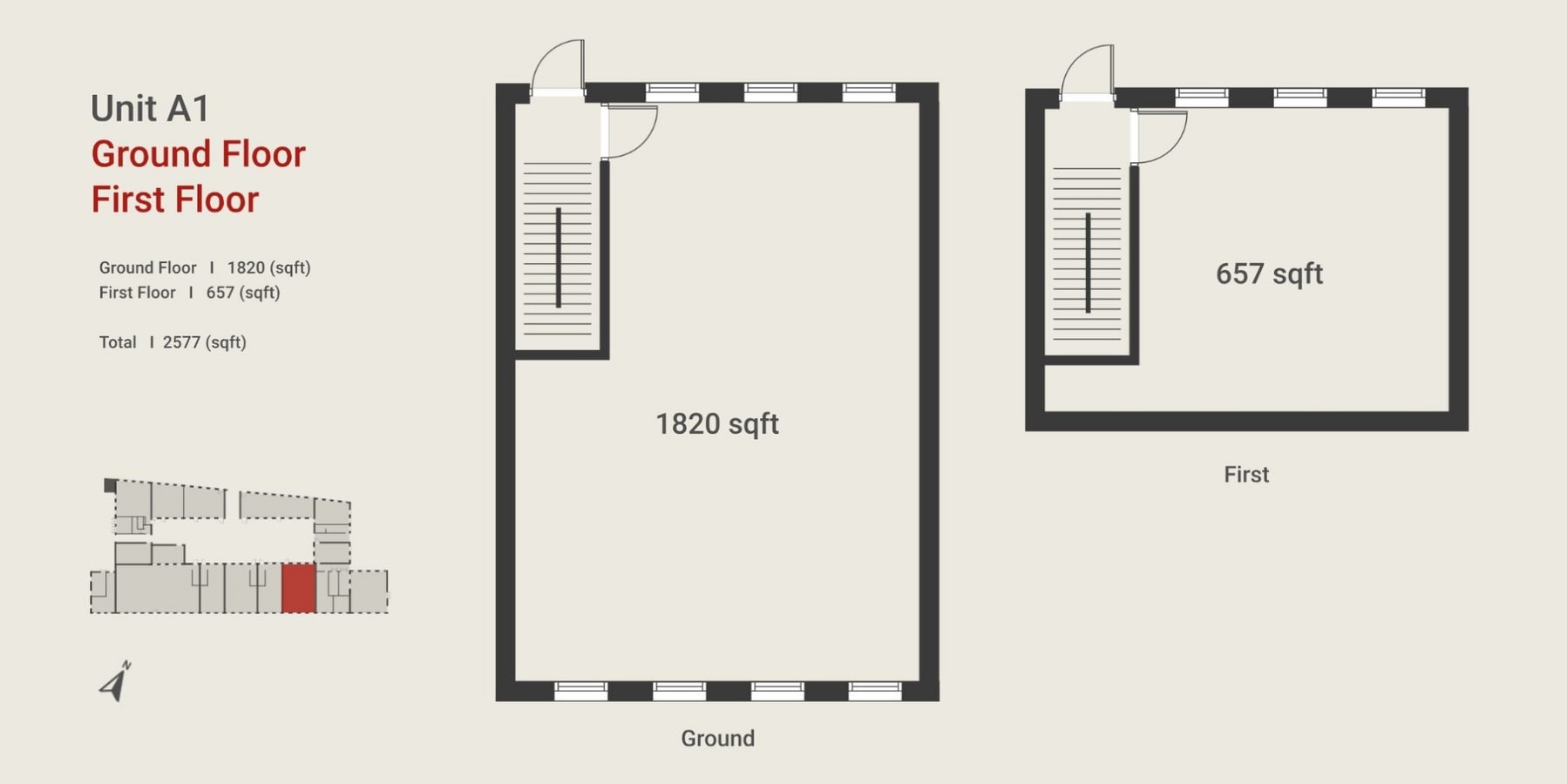 2-10 Bradford Rd, Manchester, GTM M40 7EZ - Unit A1 -  - Floor Plan - Image 1 of 1