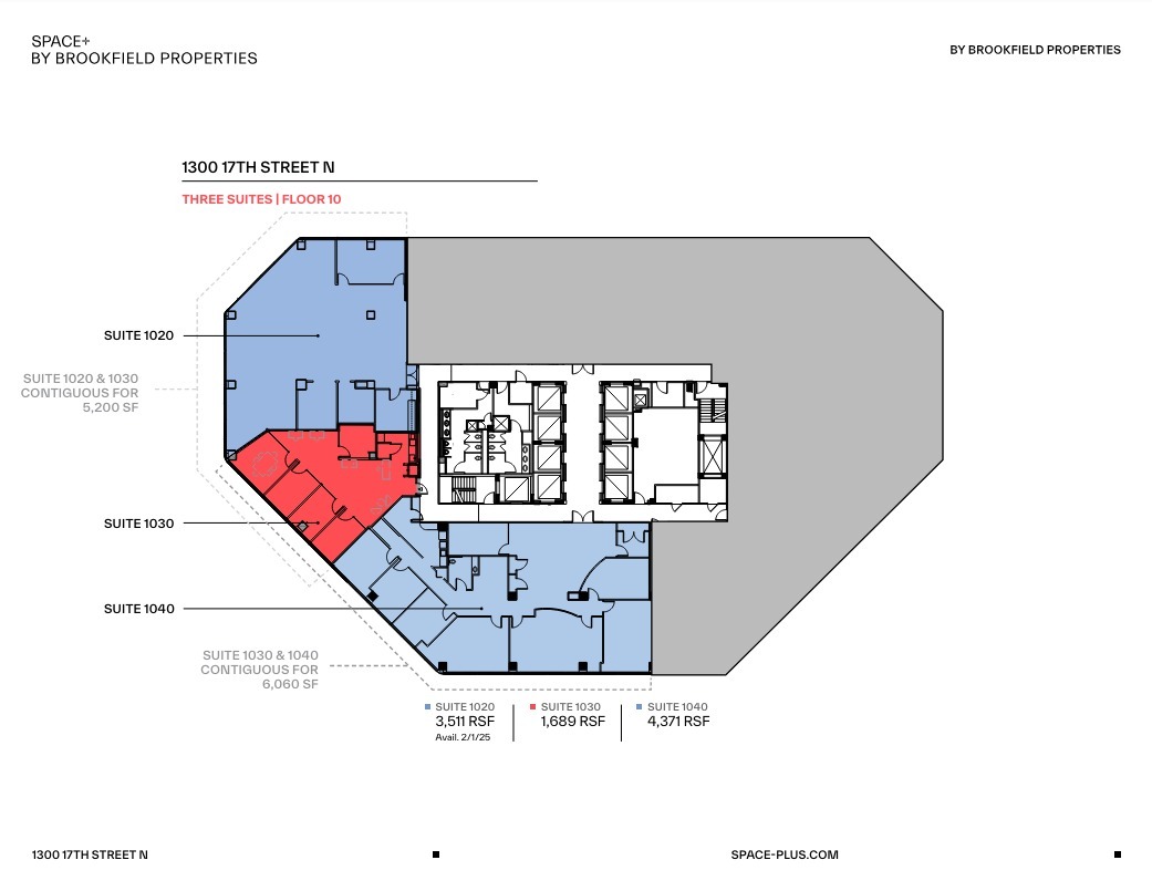 1300 N 17th St, Arlington, VA for lease Floor Plan- Image 1 of 1