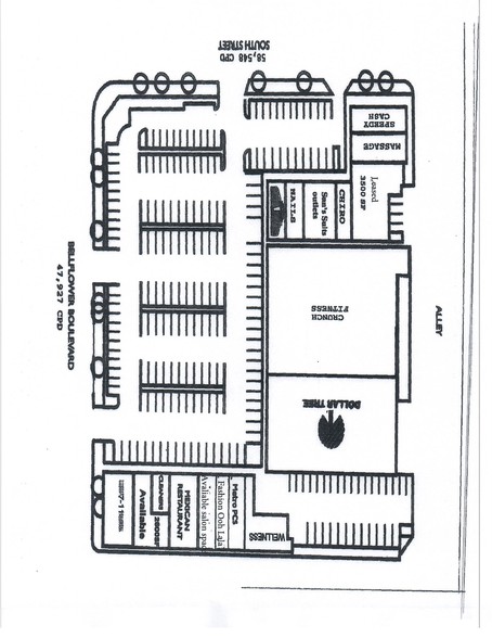 5819-5835 Bellflower Blvd, Lakewood, CA for lease - Site Plan - Image 2 of 12