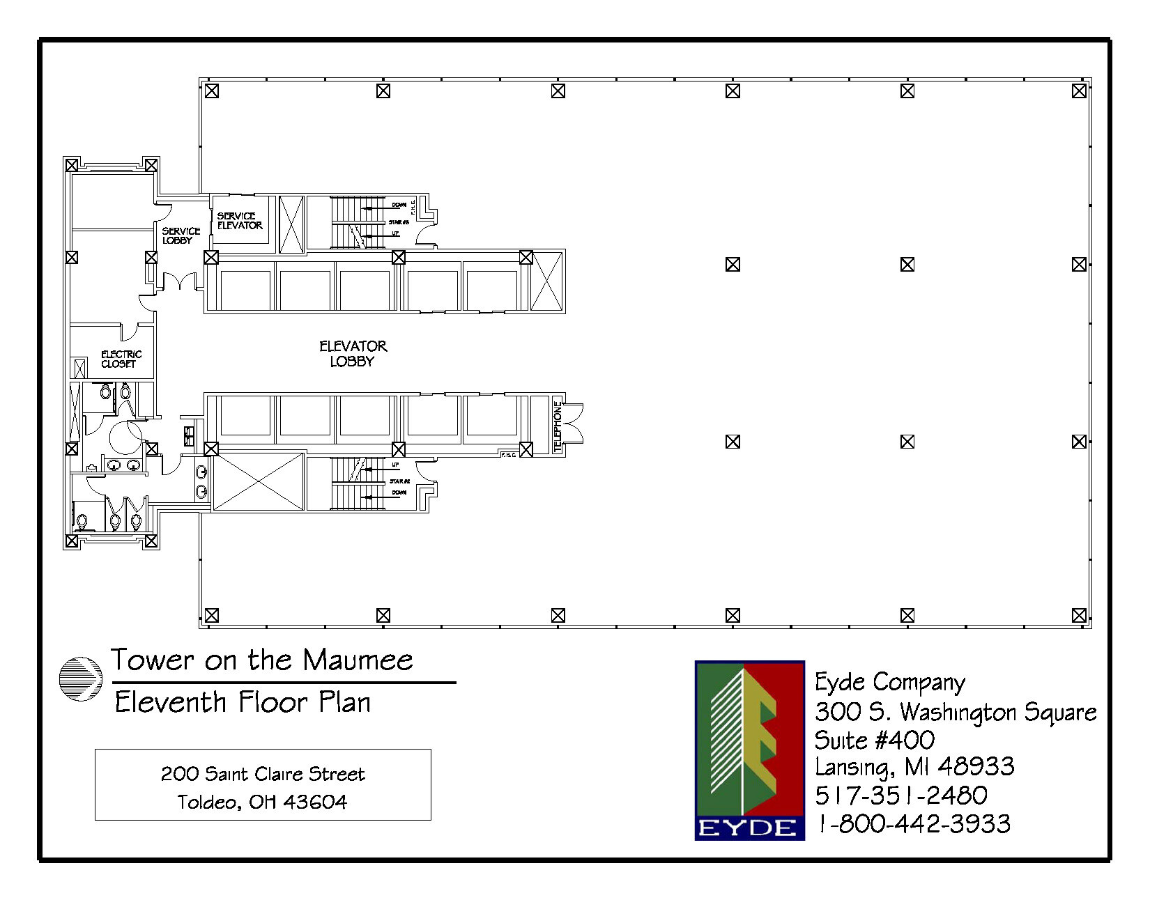 200 N Saint Clair St, Toledo, OH for lease Floor Plan- Image 1 of 1