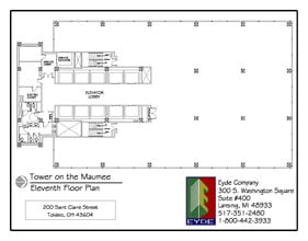 200 N Saint Clair St, Toledo, OH for lease Floor Plan- Image 1 of 1