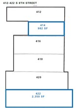 412-422 S 8th St, Colorado Springs, CO for lease Floor Plan- Image 1 of 1