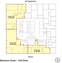 425 W Capitol Ave, Little Rock, AR for lease Floor Plan- Image 1 of 10