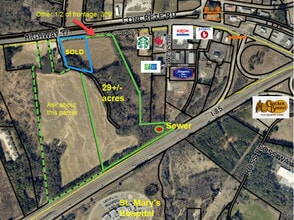 Hwy 17 Hwy, Lavonia, GA - AERIAL map view