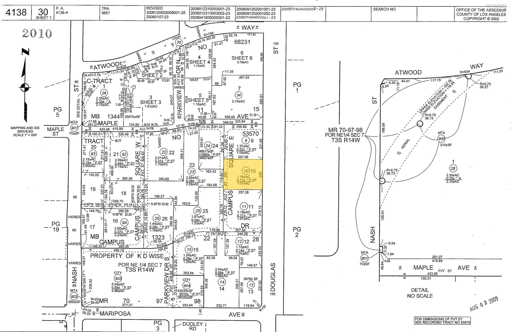 727-735 N Douglas St, El Segundo, CA for sale Plat Map- Image 1 of 1