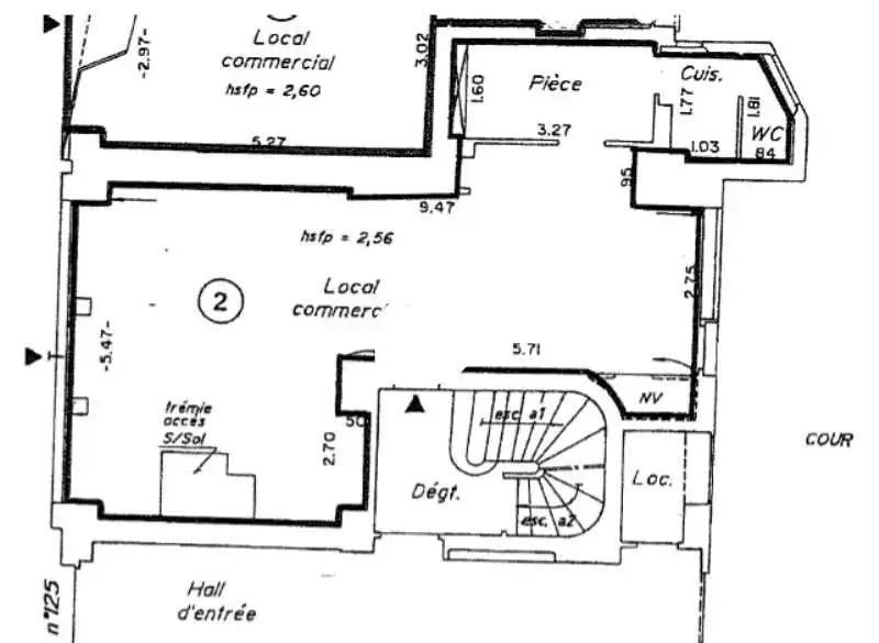 Retail in Paris for lease Floor Plan- Image 1 of 1