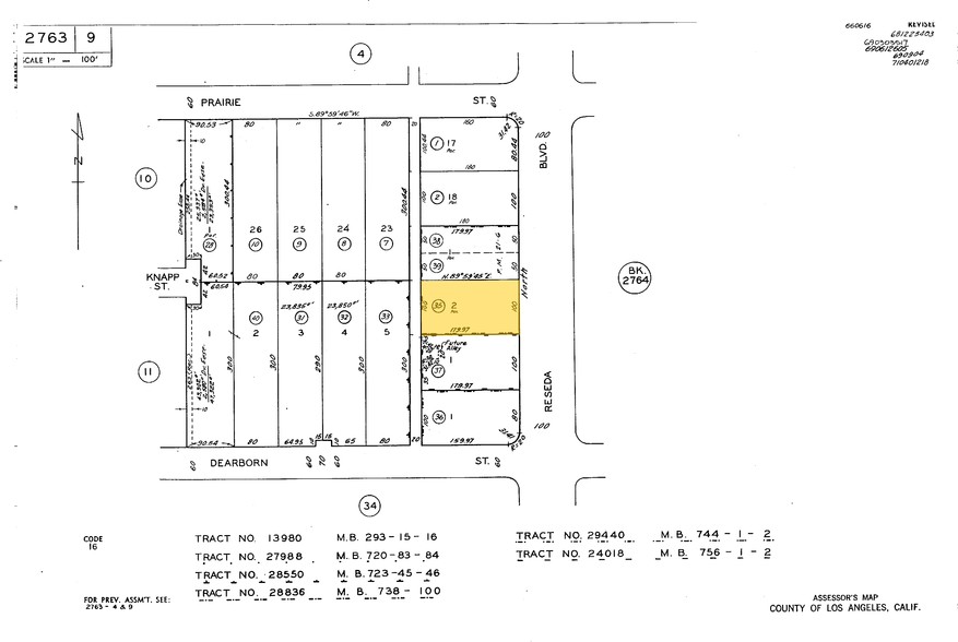 9225-9233 Reseda Blvd, Northridge, CA for lease - Plat Map - Image 3 of 10