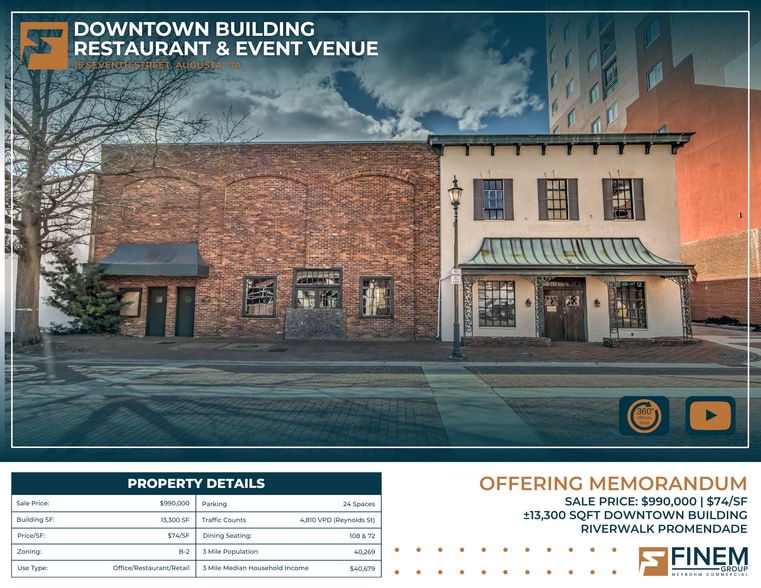 15 7th St, Augusta, GA for sale - Building Photo - Image 1 of 51