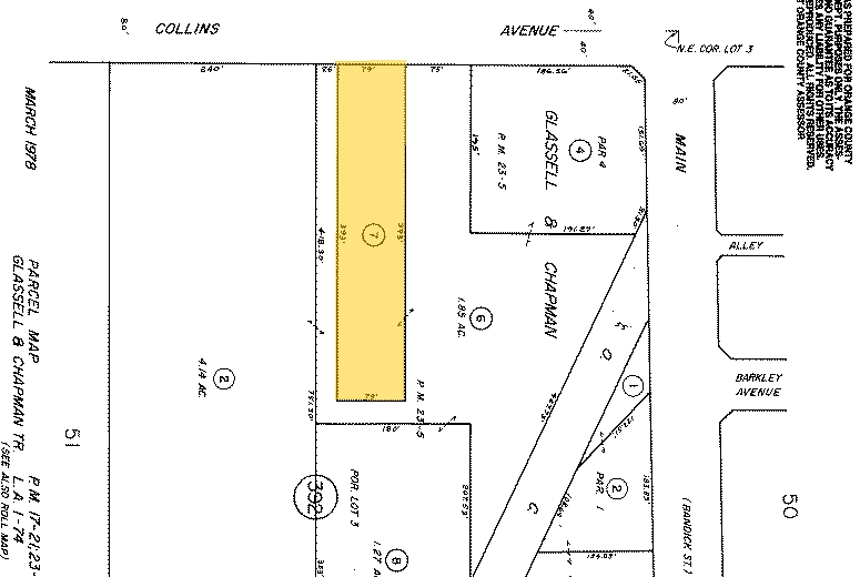 1350 W Collins Ave, Orange, CA for lease - Plat Map - Image 3 of 8