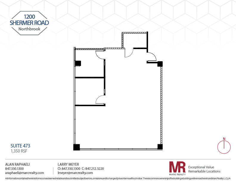 1200 Shermer Rd, Northbrook, IL for lease Floor Plan- Image 1 of 1