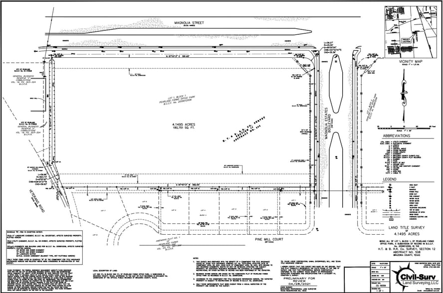 4200 Magnolia Pkwy, Pearland, TX for sale - Site Plan - Image 1 of 4
