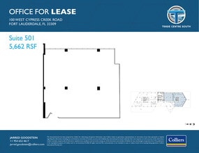 100 W Cypress Creek Rd, Fort Lauderdale, FL for lease Floor Plan- Image 1 of 2