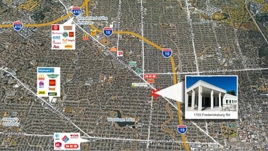 1703 Fredericksburg Rd, San Antonio, TX - AERIAL map view