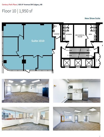 855 8th Ave SW, Calgary, AB for lease Floor Plan- Image 1 of 1