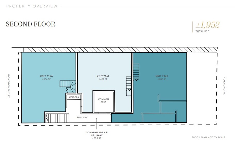 716 Montgomery 2nd Floor Condos portfolio of 3 properties for sale on LoopNet.com - Floor Plan - Image 2 of 4