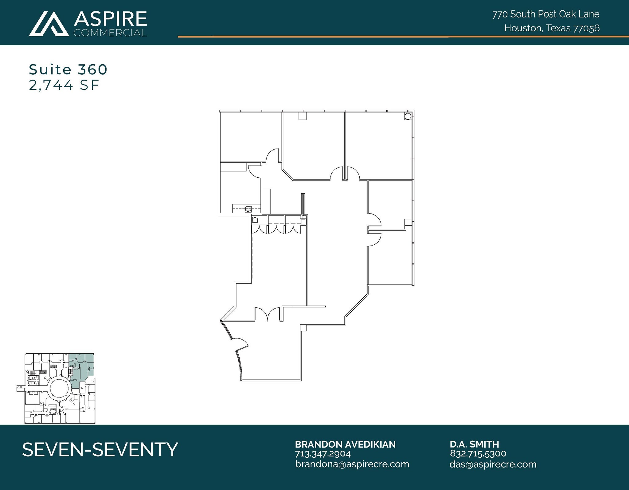 770 S Post Oak Ln, Houston, TX for lease Floor Plan- Image 1 of 1
