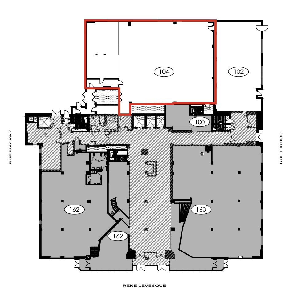 1425 Boul René-Lévesque O, Montréal, QC for lease Floor Plan- Image 1 of 1