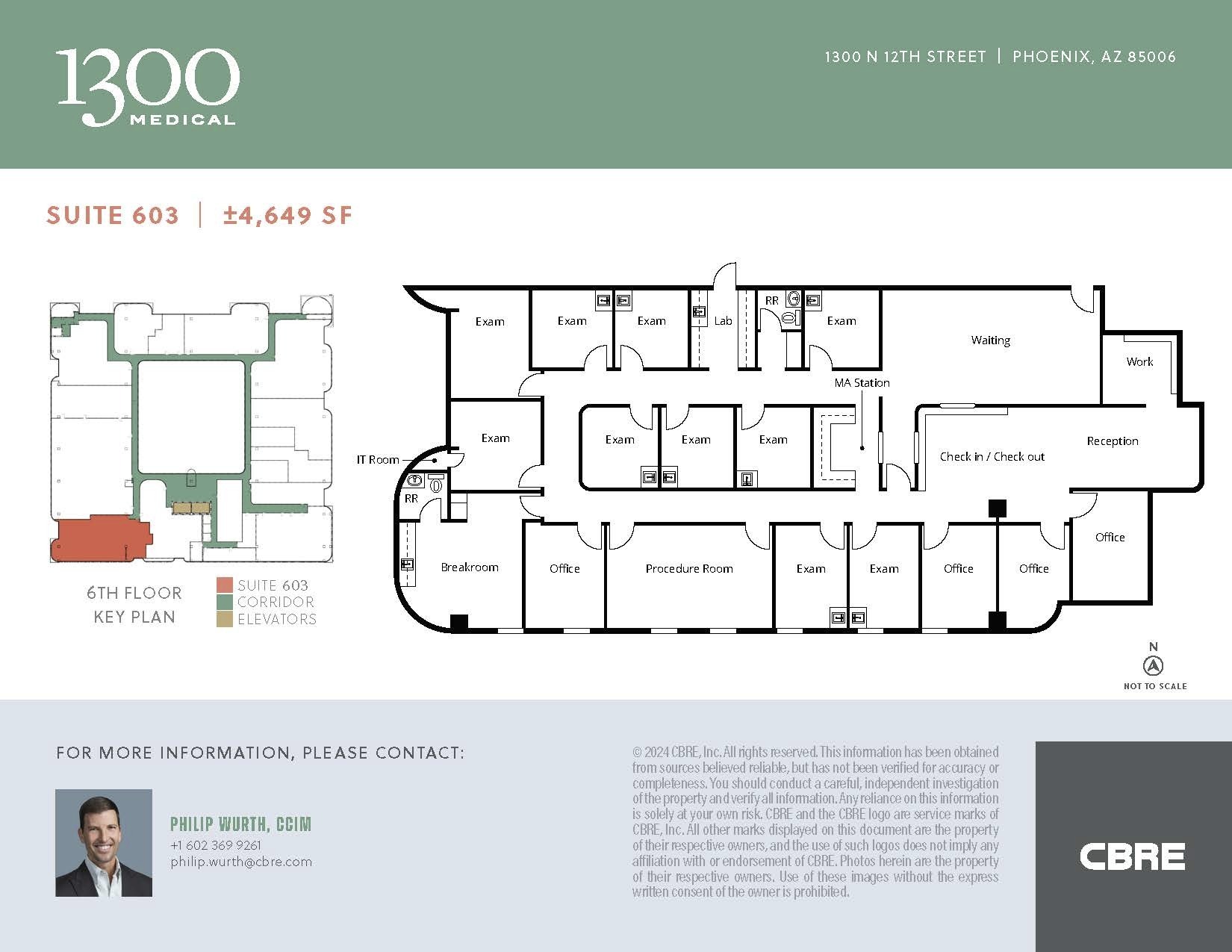 1300 N 12th St, Phoenix, AZ for lease Floor Plan- Image 1 of 1