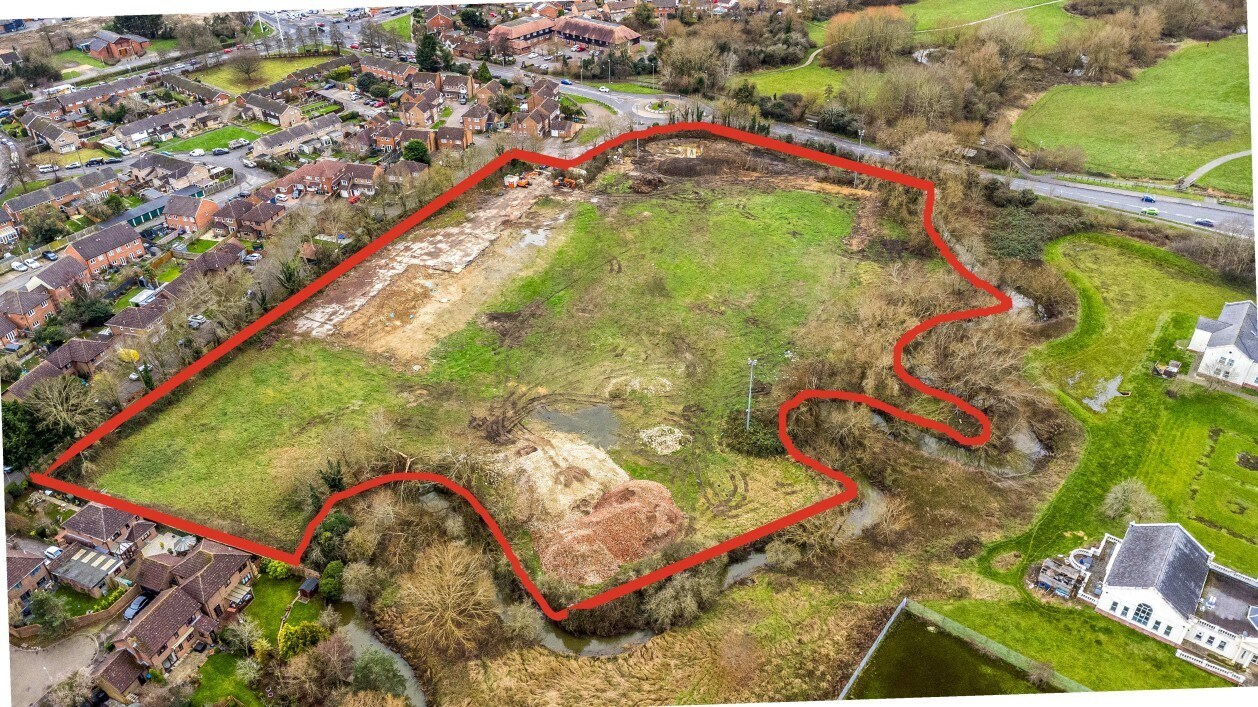Former Aylesbury Football Club, Buckingham Rd, Aylesbury for sale Aerial- Image 1 of 1