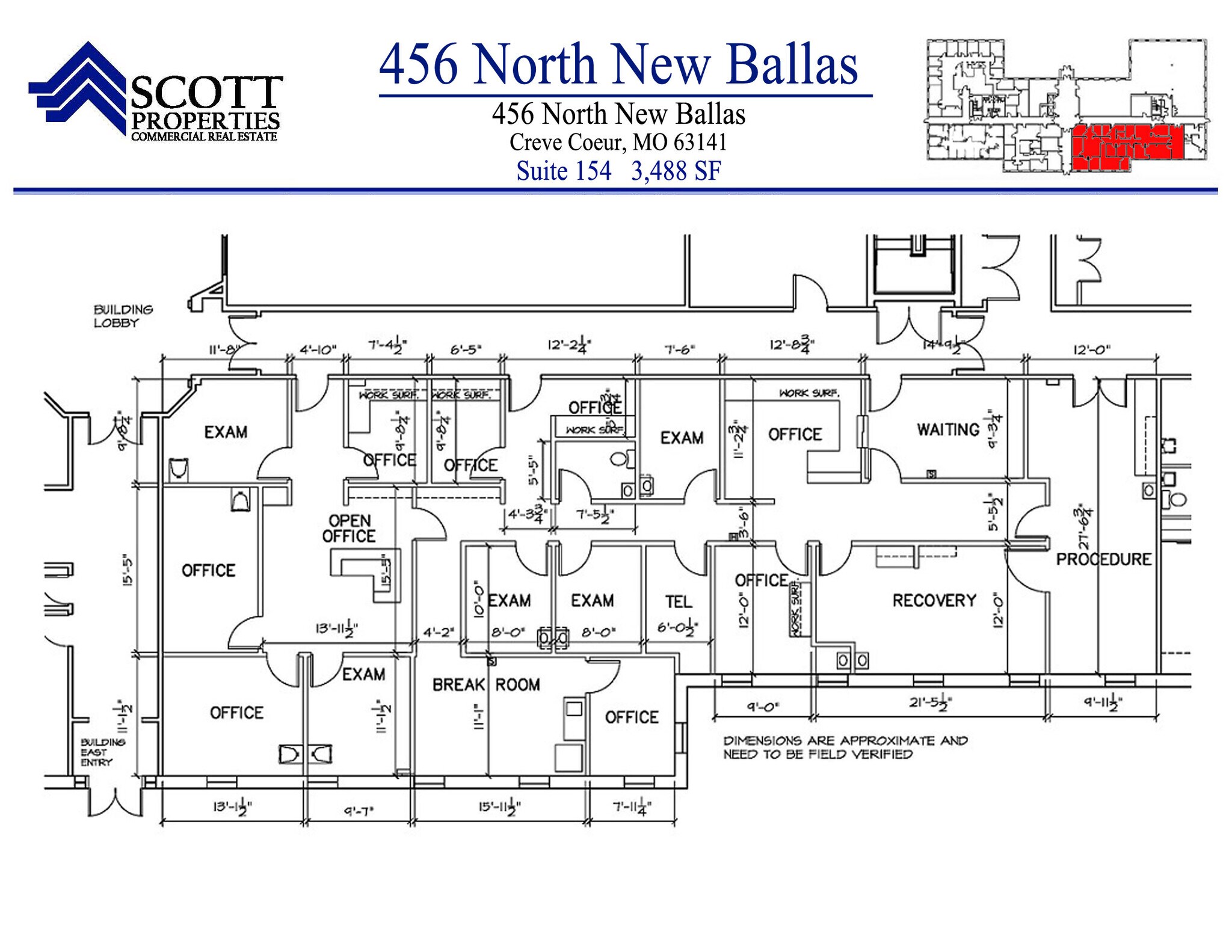 456 N New Ballas Rd, Creve Coeur, MO for lease Building Photo- Image 1 of 1