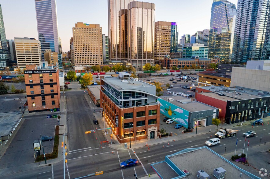 738 11th Ave SW, Calgary, AB for lease - Aerial - Image 3 of 4